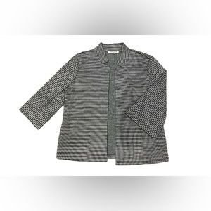 Rose & Olive Houndstooth Notch Collar Blazer